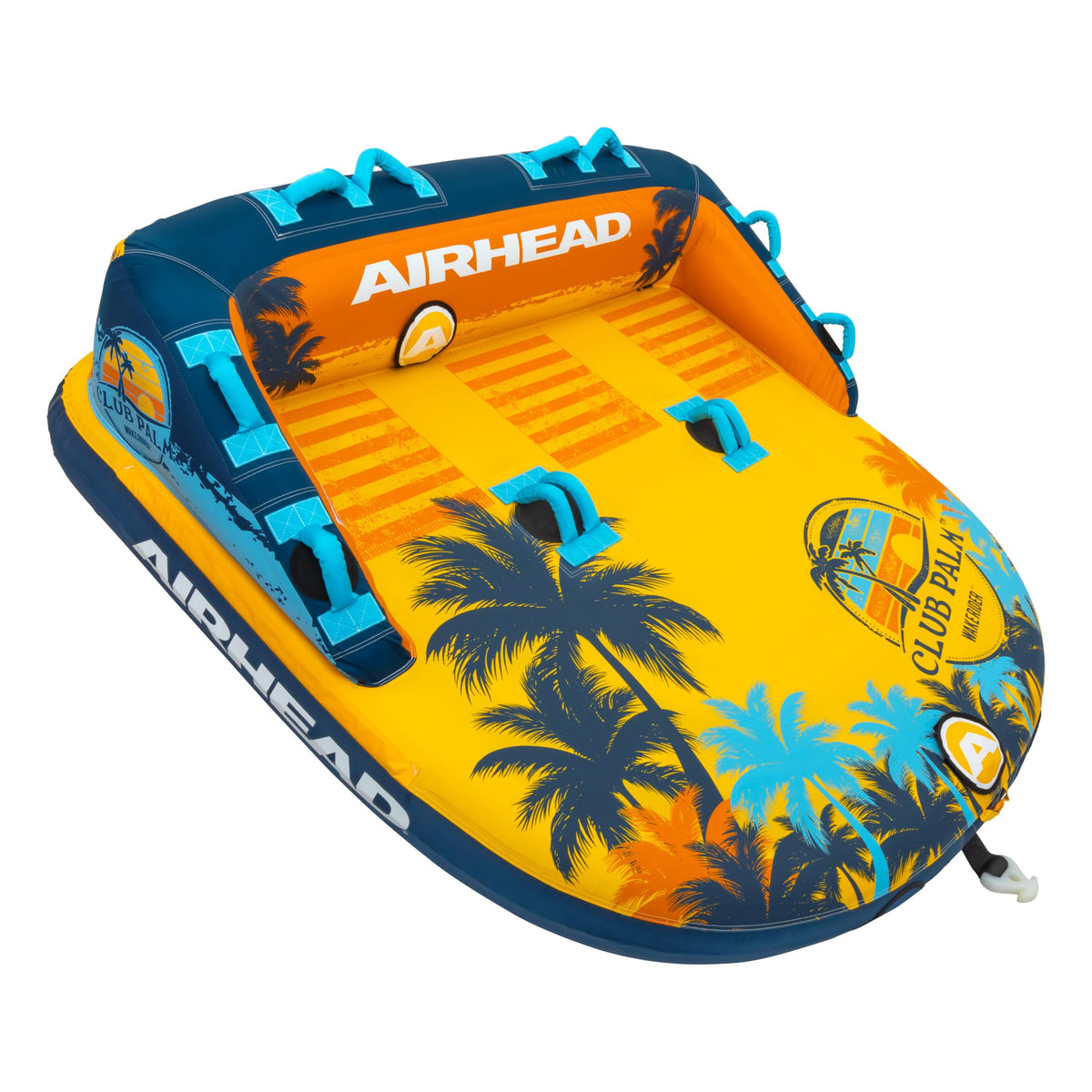 Airhead Mable Towable Tube for Boating, 1-4 Rider Inflatable Boat Tube for Water Tubing, Heavy Duty Full Nylon Cover, EVA Foam Pads, Dual Tow Point, Patented Speed Safety Valve