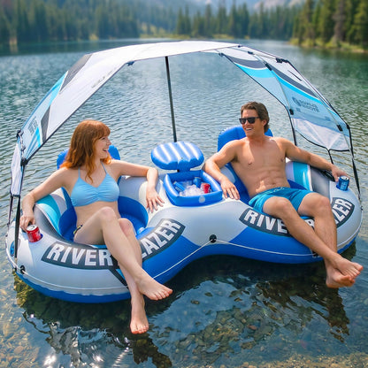 Heavy-Duty River Tube with Dual Cup Holders