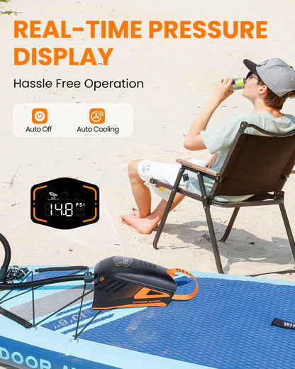 Electric SUP Pump with 74Wh Rechargeable Battery