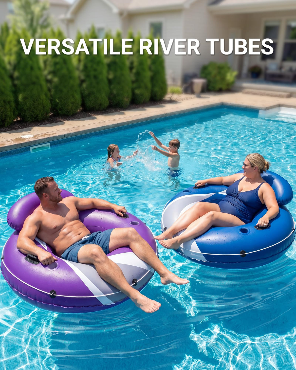 Heavy Duty River Tubes for Adult, Tube for River/Beach/Lake Floating-48''