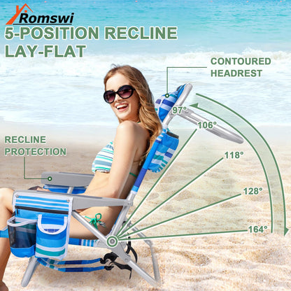 Romswi Extra Wide Beach Chair