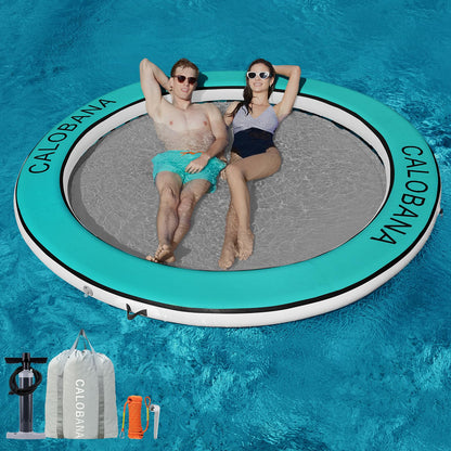 Inflatable Water Hammock with Round Floating Ring