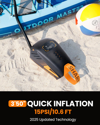 Electric SUP Pump with 74Wh Rechargeable Battery